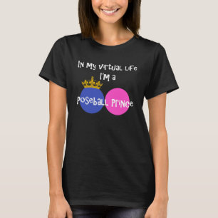 Camiseta En mi vida virtual soy un príncipe de la poesía