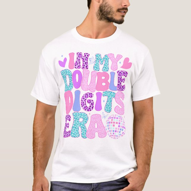 Camiseta En Mis Dígitos Dobles Era Retro 10 Años 10 Bi (Anverso)