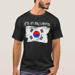 Camiseta en mis venas Patrimonio Patriótico Surcoreano F