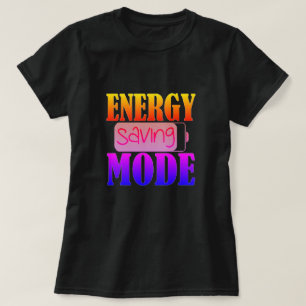 Camiseta en modo de ahorro de energía