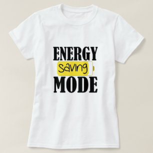 Camiseta en modo de ahorro de energía
