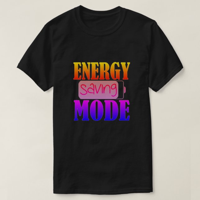 Camiseta en modo de ahorro de energía (Diseño del anverso)