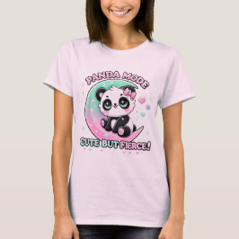 Camiseta En Modo Panda Cuta Pero Feroz