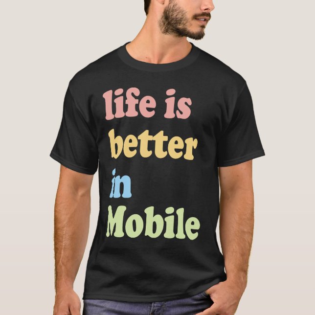 Camiseta En móvil, AL (Anverso)