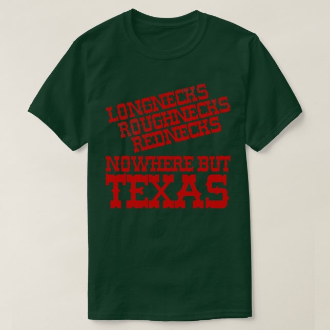 Camiseta En ningún lugar, Texas (Diseño del anverso)