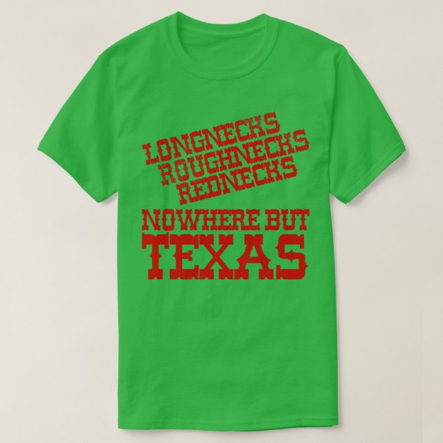 Camiseta En ningún lugar, Texas (Diseño del anverso)