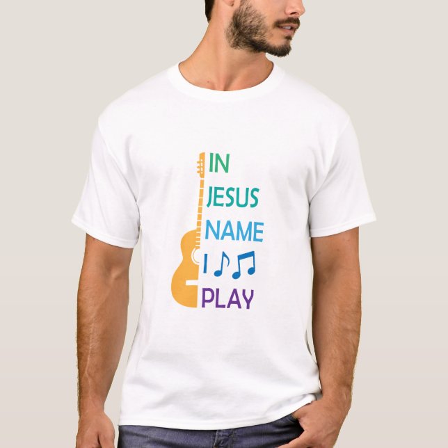 Camiseta En nombre de Jesús toco - cristiano (Anverso)