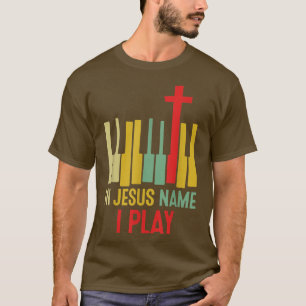 Camiseta En nombre de Jesuss juego Active Funny Music Vinta