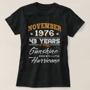 Camiseta En noviembre de 1976 43.os regalos del aniversario