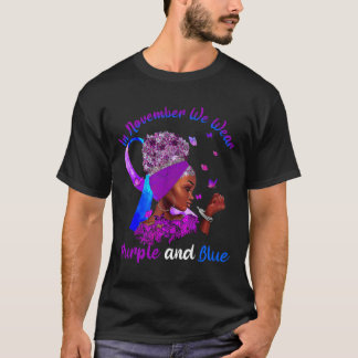 Camiseta En Noviembre, el cáncer de páncreas y el SIDA de l