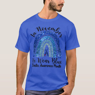 Camiseta en noviembre llevamos azul arcoíris de concienciac
