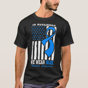Camiseta En Noviembre llevamos Diabetes Diabéticos T1D T2D