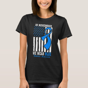 Camiseta En Noviembre llevamos Diabetes Diabéticos T1D T2D