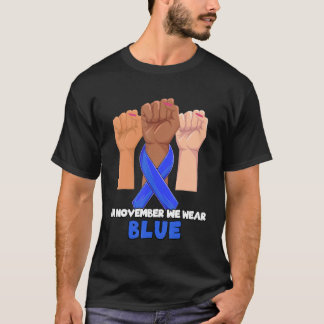 Camiseta En noviembre llevamos la cinta azul de concienciac