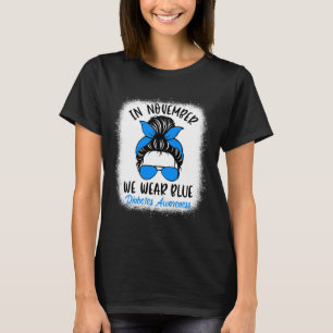 Camiseta En Noviembre, Nos Divertiremos De La Diabetes Azul
