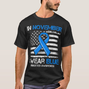 Camiseta En Noviembre Nosotros Usamos Azul T1D Diabetes Tip