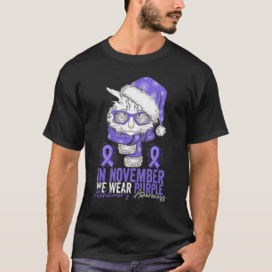 Camiseta En Noviembre Usamos Alzheimers De Cinta Púrpura Co