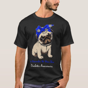 Camiseta En Noviembre Usamos Avisos De Diabetes De Perro Az