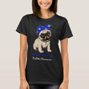 Camiseta En Noviembre Usamos Avisos De Diabetes De Perro Az