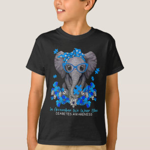 Camiseta En Noviembre Usamos Awarene De La Diabetes De Elef
