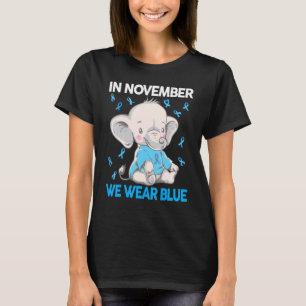 Camiseta En Noviembre Usamos Awarene De La Diabetes De Elef