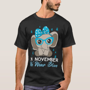 Camiseta En Noviembre Usamos Awarene De La Diabetes De Elef