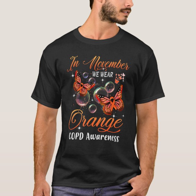 Camiseta En Noviembre Usamos Awarenes De Copo Naranja (Anverso)