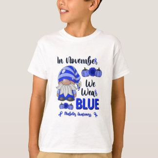 Camiseta En Noviembre Usamos Azul: Conciencia sobre la diab