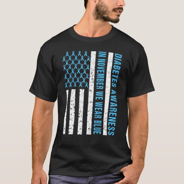 Camiseta En Noviembre Usamos Bandera De Sensibilización Sob (Anverso)