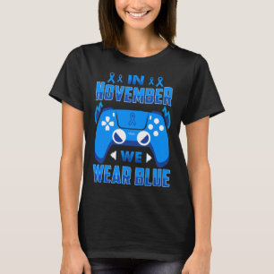 Camiseta En Noviembre, Usamos Blue T1d Diabetes Awareness G