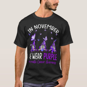 Camiseta En Noviembre Usamos Cáncer Púrpura Pancreático