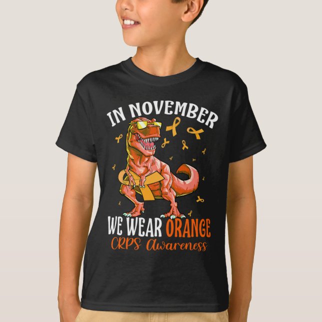 Camiseta En Noviembre, Usamos Conciencia De Cinta Naranja C (Anverso)