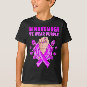 Camiseta En Noviembre Usamos Conciencia De Heimerheimer Púr