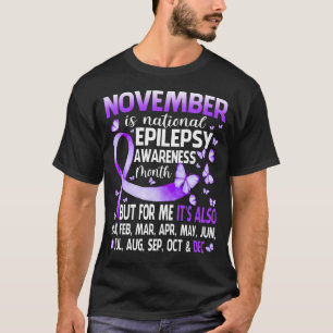 Camiseta En Noviembre Usamos Conciencia Epilepsia