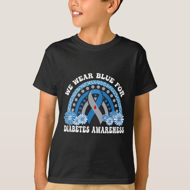 Camiseta En Noviembre, Usamos Conciencia Sobre La Diabetes  (Anverso)