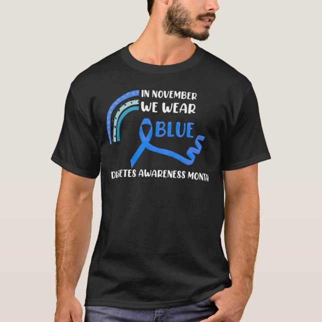 Camiseta En Noviembre, Usamos Conciencia Sobre La Diabetes  (Anverso)