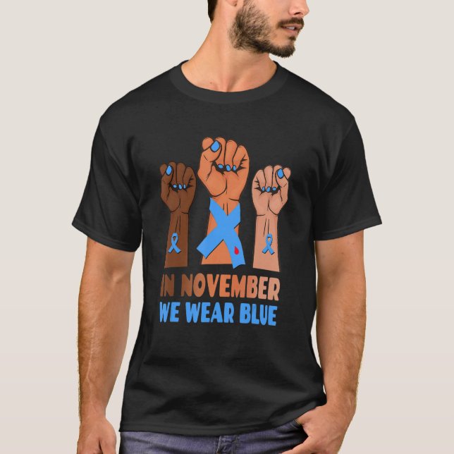 Camiseta En Noviembre Usamos Conciencia Sobre La Diabetes A (Anverso)