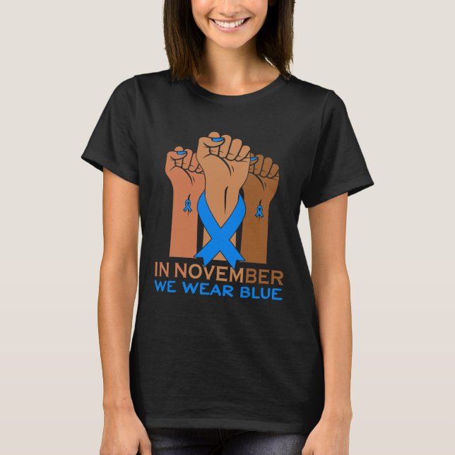 Camiseta En Noviembre Usamos Conciencia Sobre La Diabetes A (Anverso)