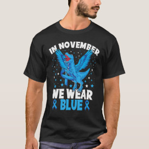 Camiseta En Noviembre Usamos Diabetes Azules Conciencia Din