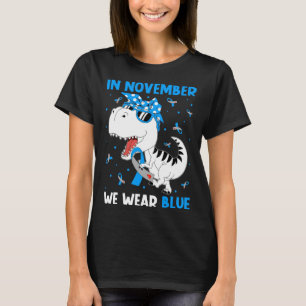 Camiseta En Noviembre Usamos Diabetes Azules Para Concienci