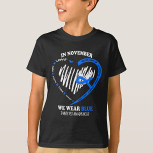 Camiseta En Noviembre, Usamos Diabetes Azules Y Desordenado