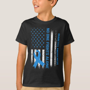 Camiseta En Noviembre Usamos Diabetes Diabéticos Azules T1d