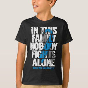 Camiseta En Noviembre Usamos Diabetes Diabéticos Azules T1d