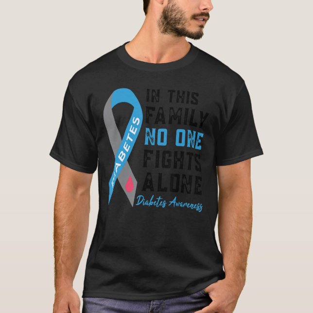 Camiseta En Noviembre Usamos Diabetes T1d T2d De Diabetes A (Anverso)