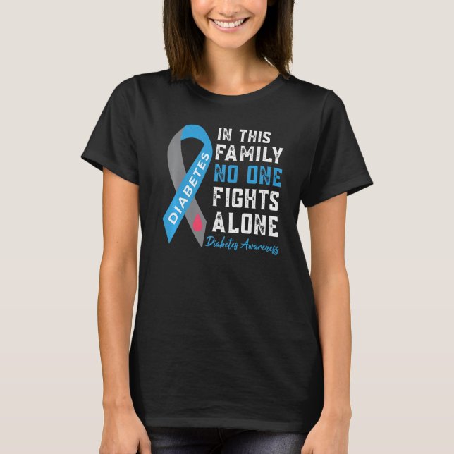 Camiseta En Noviembre Usamos Diabetes T1d T2d De Diabetes A (Anverso)