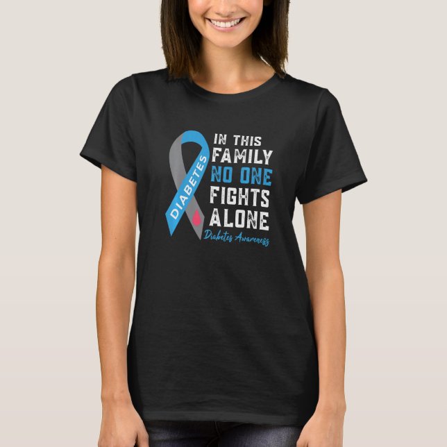 Camiseta En Noviembre Usamos Diabetes T1d T2d De Diabetes A (Anverso)