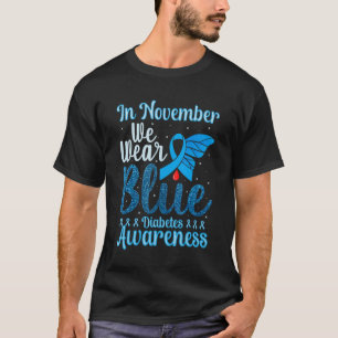 Camiseta En Noviembre Usamos Diabetes T1d T2d De Diabetes A