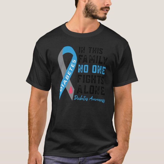 Camiseta En Noviembre Usamos Diabetes T1d T2d De Diabetes A (Anverso)