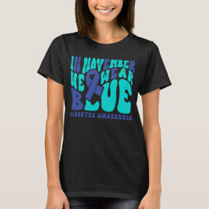 Camiseta En noviembre, usamos el azul para concienciar a la