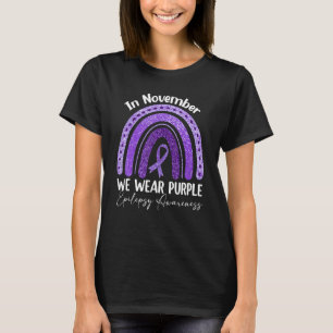 Camiseta En Noviembre Usamos Epilepsia Morada Conciencia Ll
